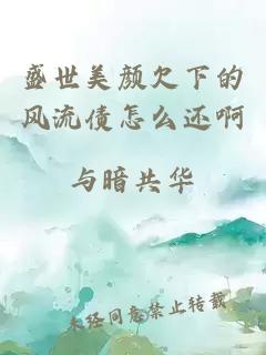 盛世美顏欠下的風流債怎么還啊