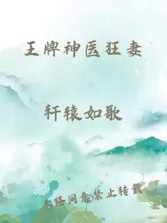 王牌神醫(yī)狂妻